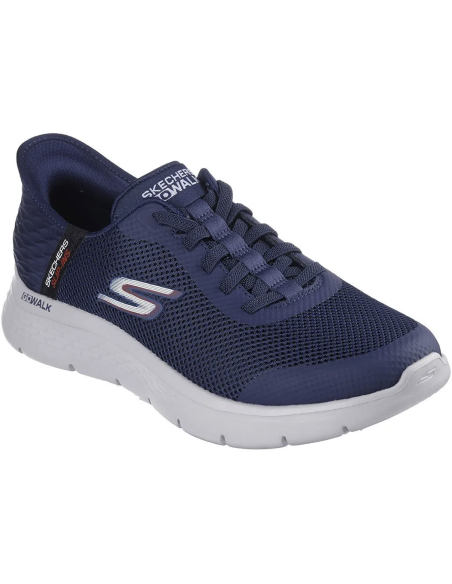GO WALK FLEX - HANDS UP Navy And Grey Textile/Synthetic SKECHERS