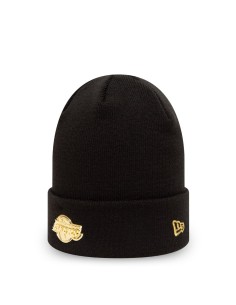 METALLIC BADGE CUFF BEANIE...