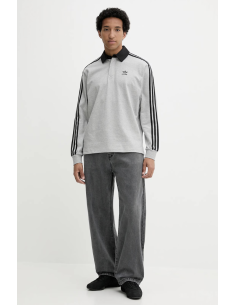 Rugby polo MGREYH/BLACK ADIDAS 2