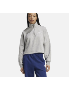 ESS HALF ZIP FL MGREYH ADIDAS