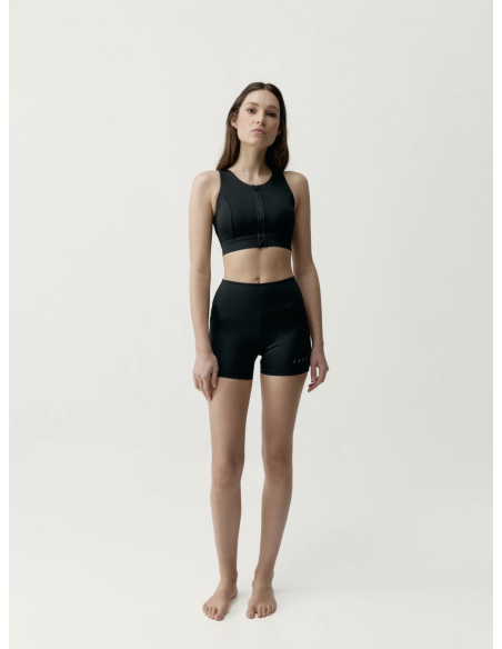 Camiseta BORN LIVING YOGA Eider Black para fitness gym pilates yoga mujer